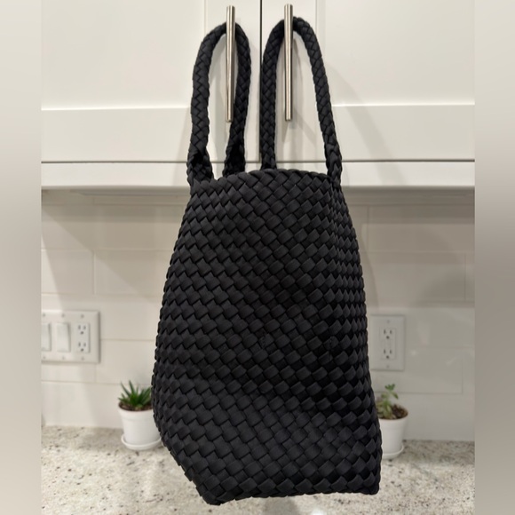 BCBGMaxAzria Black Braided Tote - Picture 4 of 11